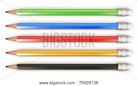Set Of Pencils.