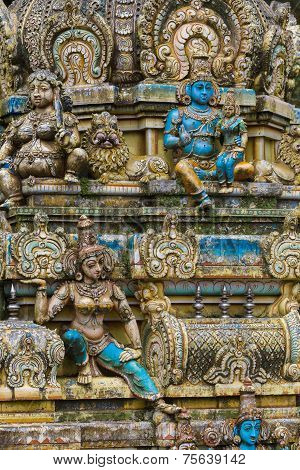 Sculpture Of A Hindu Temple