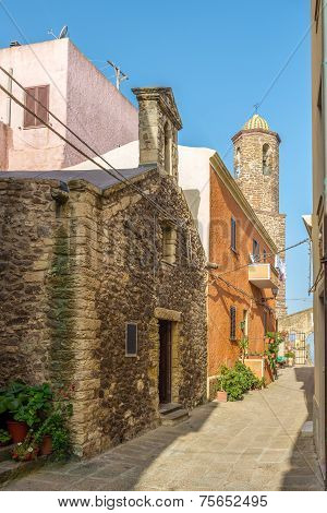 In The Streets Of Castelsardo Old Town