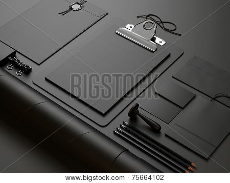 Black Elements On Black Background
