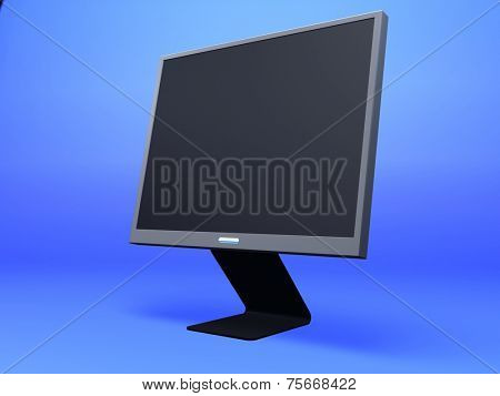tft on blue background