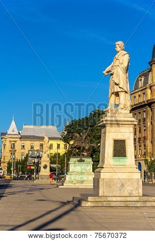 Monument To Gheorghe Lazar In Bucharest, Romania