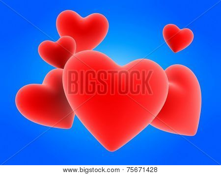 3d hearts