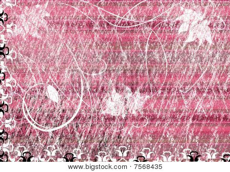 grunge flowered background