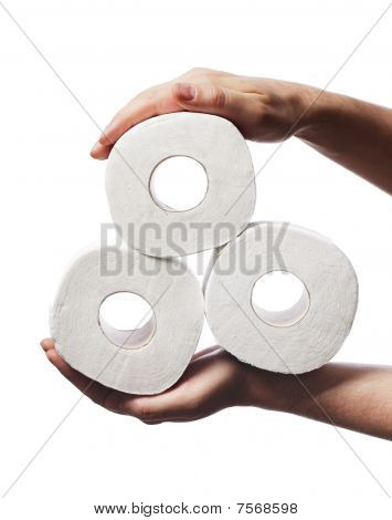 WC-Papier rollt