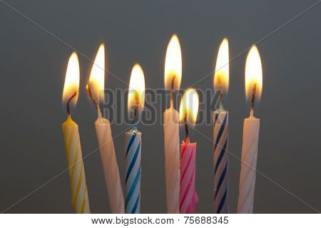 Birthday Candles Burning