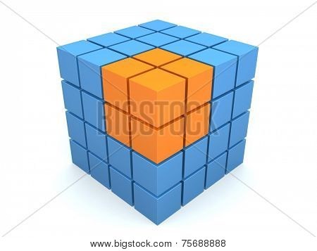 abstract 3d cube