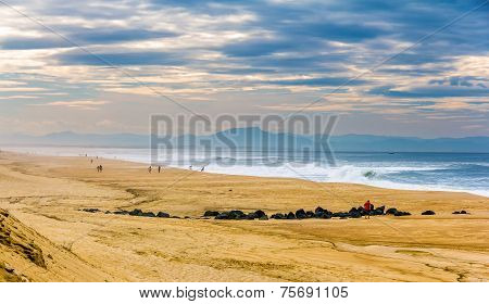 Beach On The Atlantic Ocean Near Seignosse - France, Aquitaine