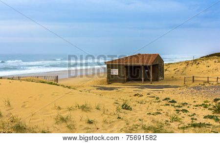 Dunes And Beach In Seignosse - France