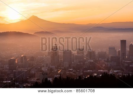 Beautiful Vista Of Portland, Oregon
