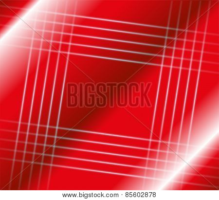 Abstract stripes square on red background