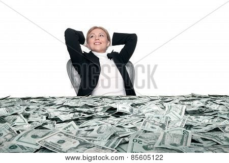 girl and the cash