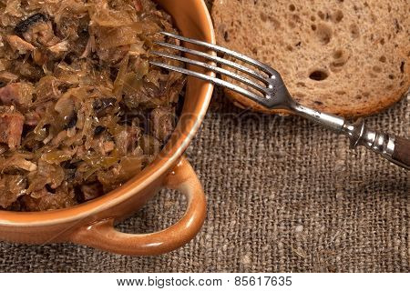 Traditional Polish Sauerkraut.