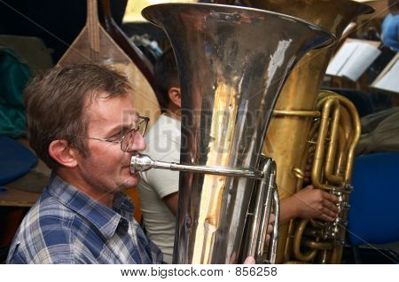 Tuba player