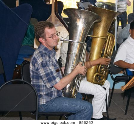 Tuba player
