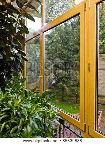 New Fiberglass Balcony Glazing In City House