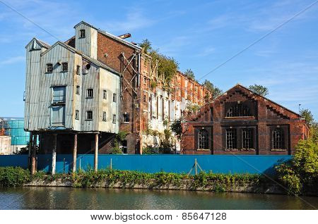 Dockside warehouses, Gloucester.