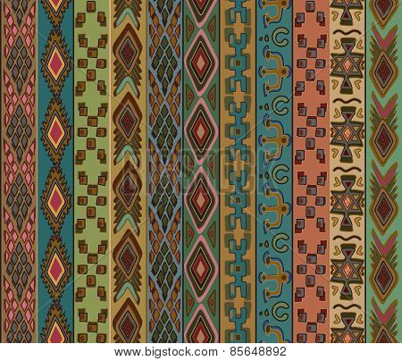 Tribal vector seamless pattern.