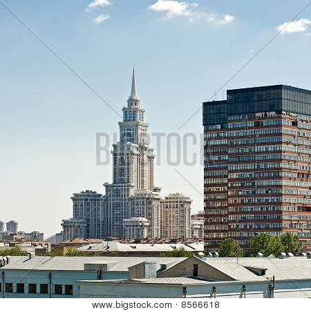 Neue moderne Scyscreper In Moskau. Russland.