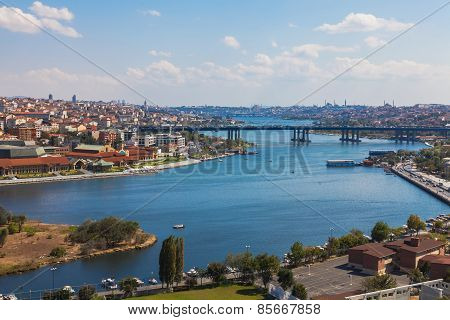 Bridge over the Golden Horn in Istanbul