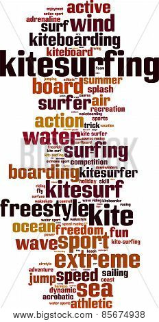 Kitesurfing Word Cloud