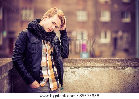 Handsome Fashionable Man Outdoor