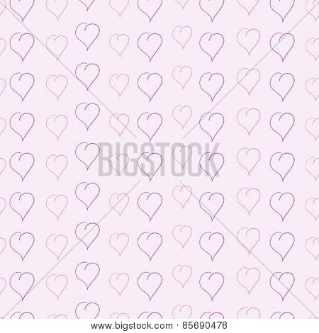 Pattern With Sketched Hearts