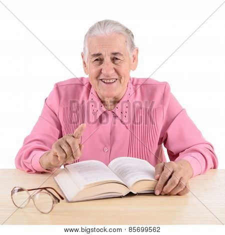 Old Woman With Book