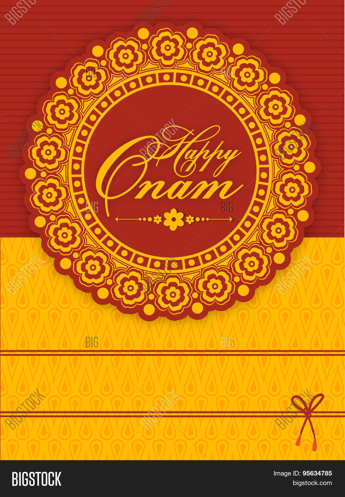 Beautiful Fl Vector Photo Free Trial Bigstock Beautiful Fl Design Decorated Greeting Or Invitation Card For South Indian Famous Festival Happy Onam
