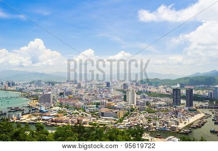 Overview of Sanya city, Hainan Province, China