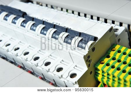 Panel With  Electrical Equipment