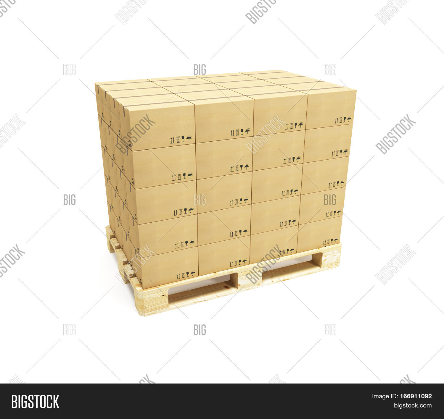 Pallet Cardboard Boxes Image & Photo (Free Trial) | Bigstock