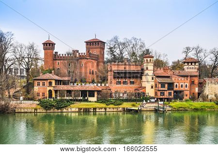 Hdr Medieval Castle In Turin