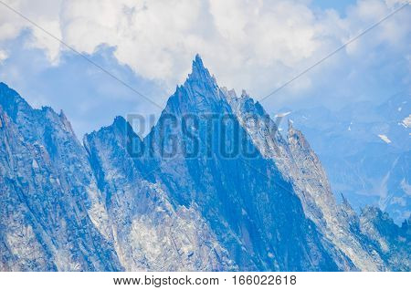 Hdr Mont Blanc In Aosta Valley