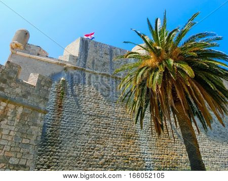 The old fort Lovrjenac in Dubrovnik, Croatia