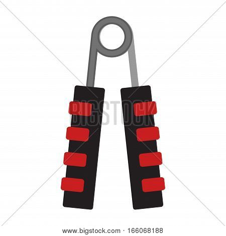 Expander for hand. Sport equipment for forearm. Vector illustration