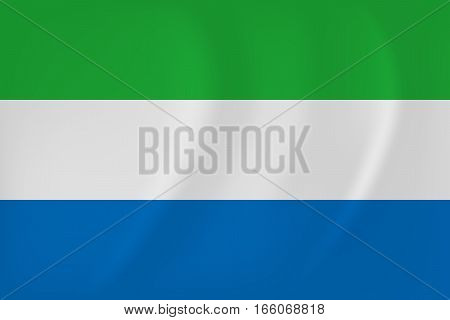 Sierra Leone Waving Flag