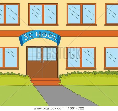 ilustração de escola