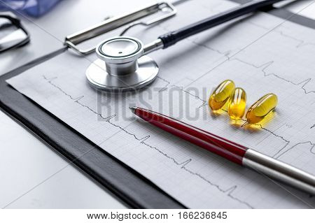 doctor desktop with test tubes in lab no one.