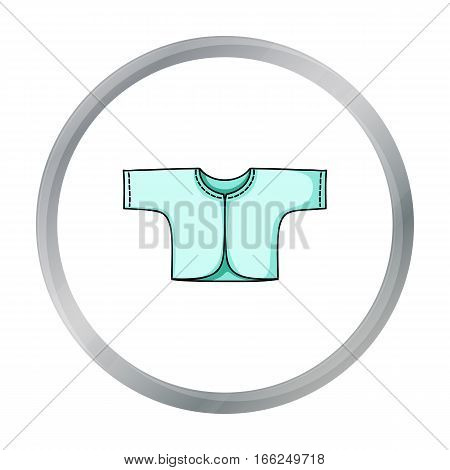 Baby loose jacket icon in cartoon style isolated on white background. Baby born symbol vector illustration. - stock vector