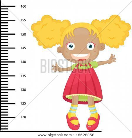 Illustrazione di una ragazza su bianco (vettore disponibile in portafoglio)