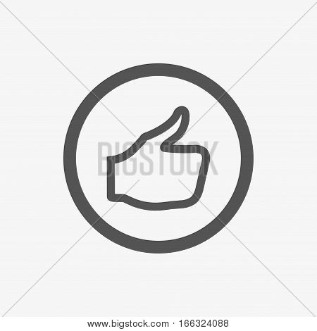 stock vector thumbs up icon vector like icon social network vector icon for app web site etc