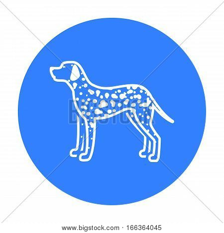 Dalmatian vector illustration icon in black design