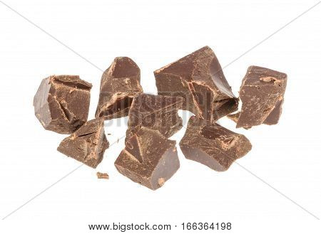 Chocolate Isolated On White. Without Shadow