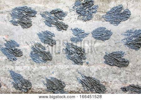Concrete wall background texture outdoors, work site