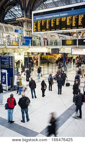 Liverpool Street Railway Station, London