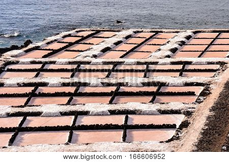 Salt Flats In The Canry Islands