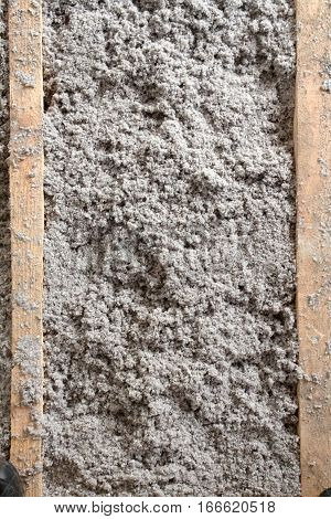 eco-friendly cellulose insulation made from recycled paper for building constructions, insulation for walls, ceiling insulation, insulation for floors, recycled newsprint, warm house, heat preservation, energy saving