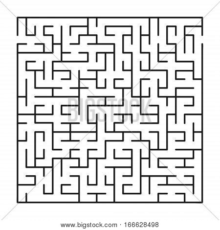 Vector labyrinth 64. Maze / Labyrinth with entry and exit.