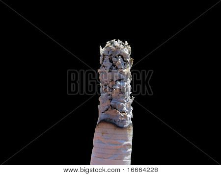 Cigarette sur fond noir